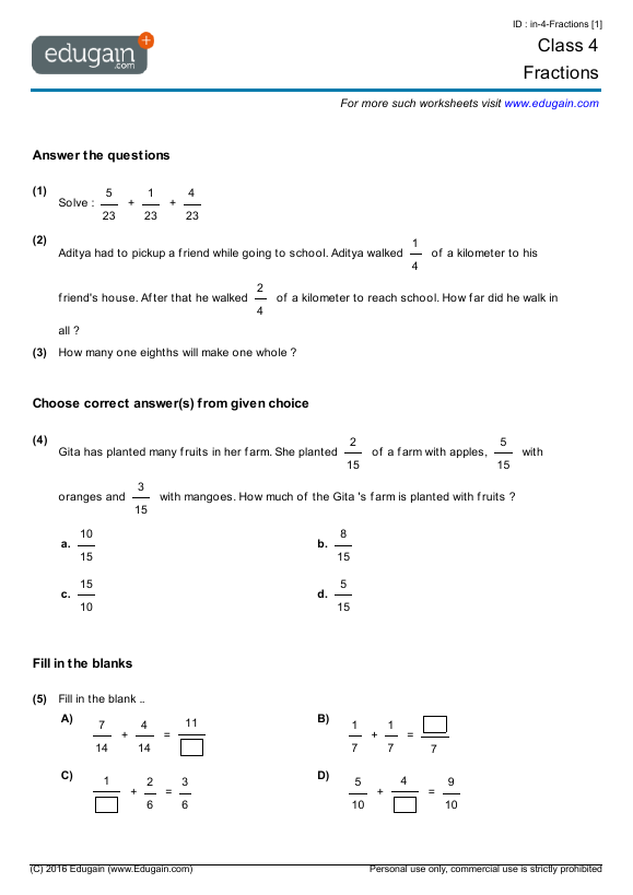 Fractions